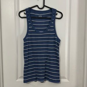 Blue stripe tank